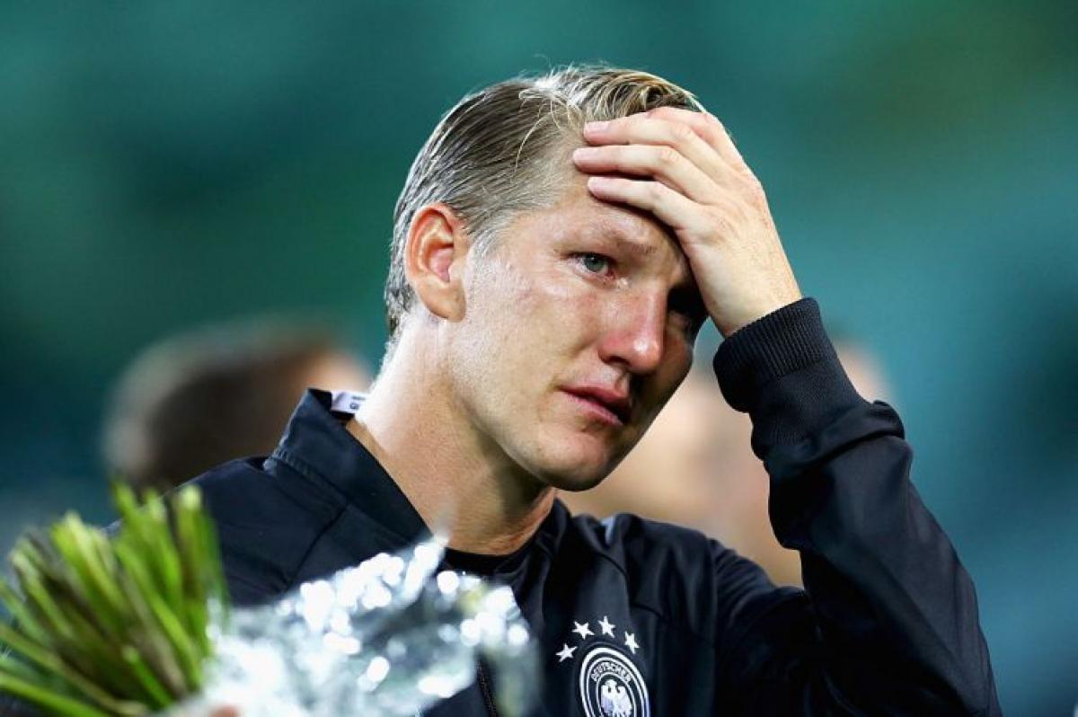 Bastian Schweinsteiger turns emotional during final Germany appearance